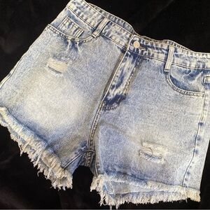 Denim Distressed Women Shorts